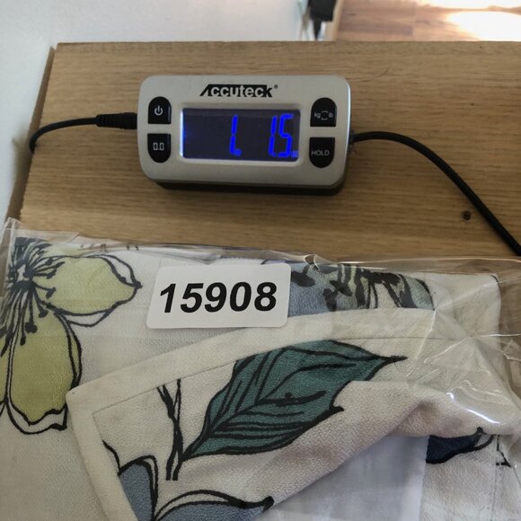 Emma James Jacket Womens 14 Blue Floral Linen Blend Button Collared 3/4 Sleeves - Picture 11 of 11